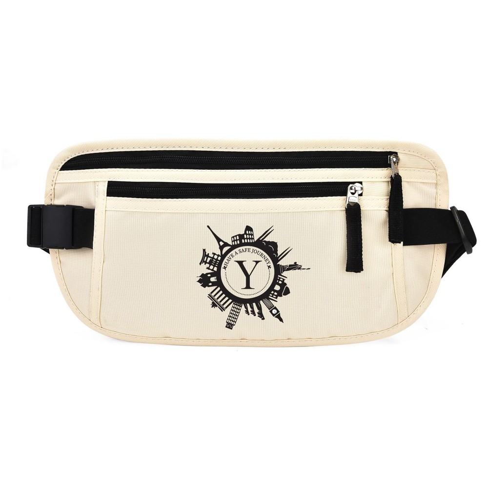 Personalized Initial Money Belt,RFID Blocking Travel Secure Bag,Monogrammed Gift