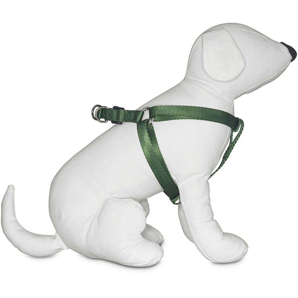 Good2Go Adjustable Dark Green Dog Harness Size Medium D-ring provides an ideal p