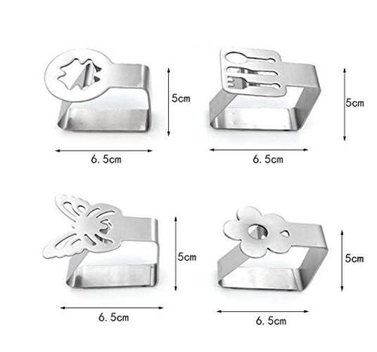 6 Pack Tablecloth Clips Clamps Stainless Steel Table Clips Thickened Strong