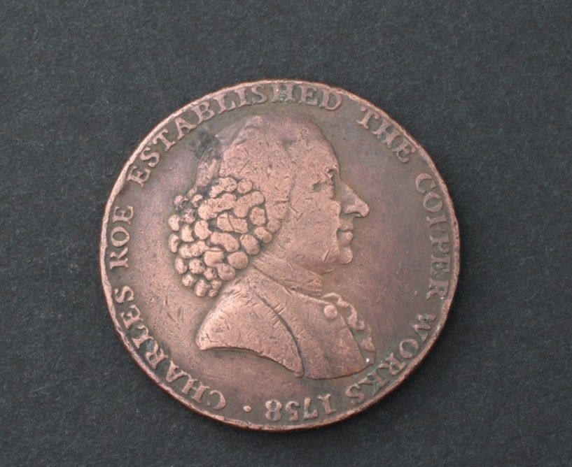 1791 Charles Roe Copper Works Macclesfield Halfpenny