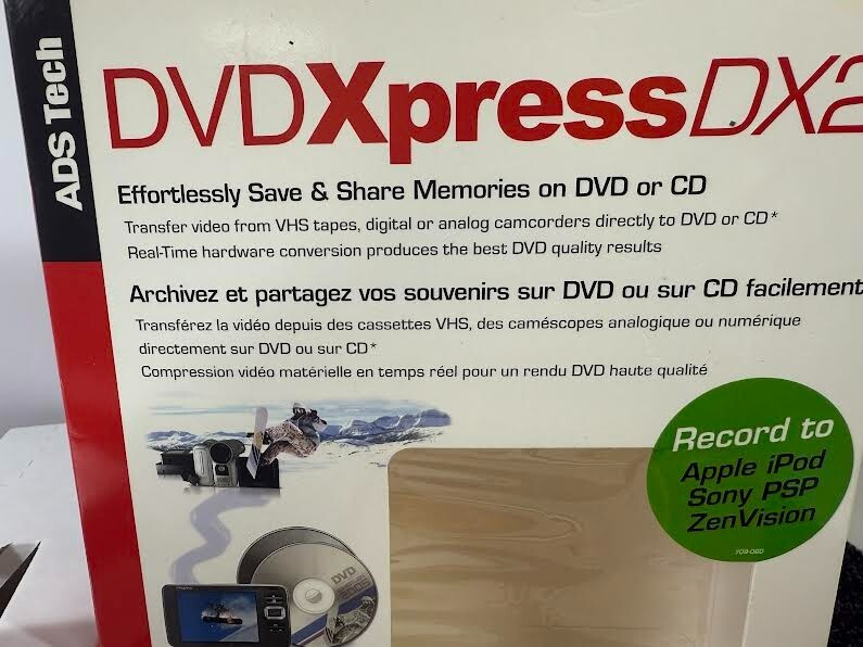 ADS Tech DVD Xpress DX2. Convert Media From Devices to Video. CD is MISSING.
