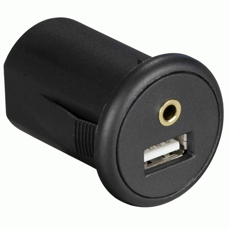 Install Bay IBR91 In-Dash USB and 3.5mm Aux input Knockout Panel