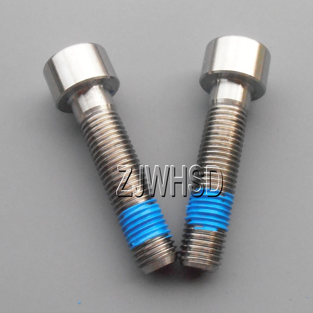 2pcs M8 x 1x 35 mm Ti Titanium Screw Bolt Allen Hex Socket Cap Head ThreadLocker
