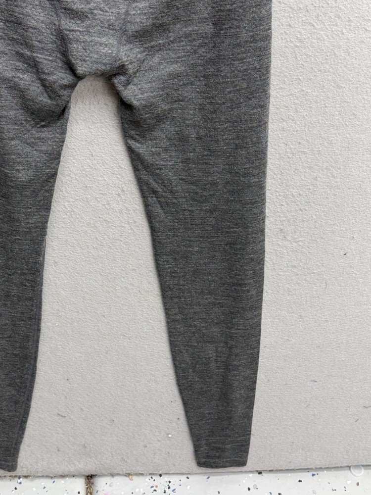 Terramar Woolskins Men's Base layer Bottoms Small Gray Merino Wool Blend Pull On