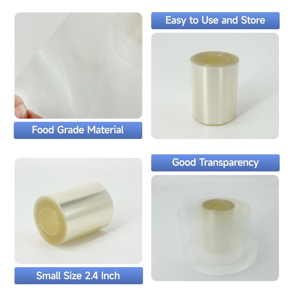 2 Pack Cake Collars 2x394 Inch, Transparent Acetate Sheets, Baking Clear Strips