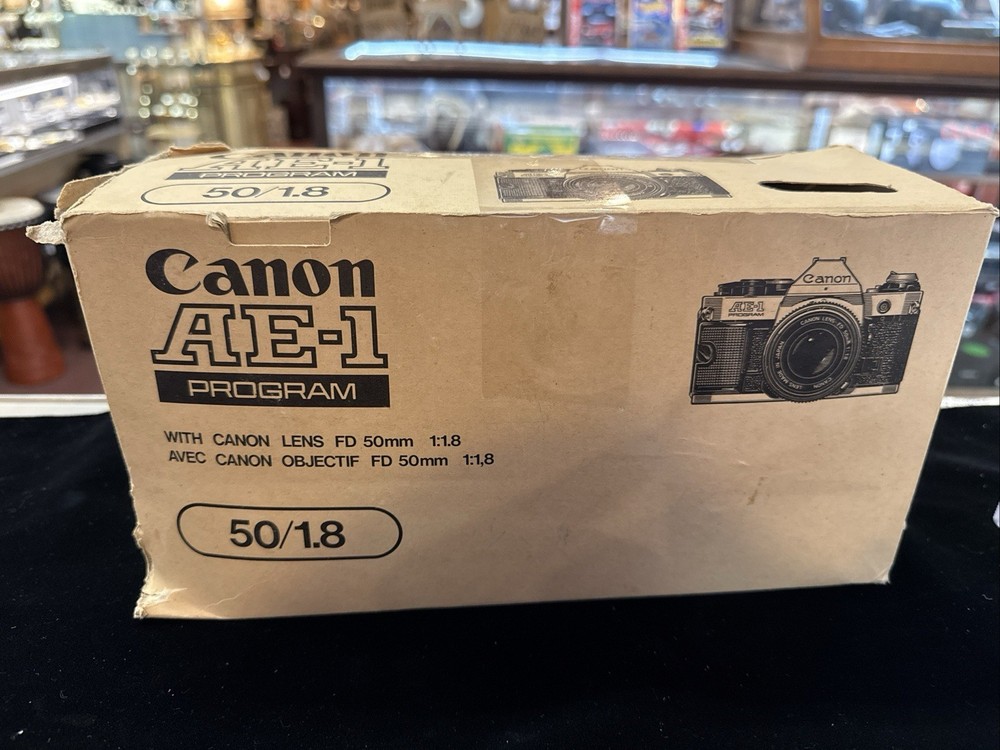 CANON AE-1 PROGRAM Camera, Lens, Flash W/Box