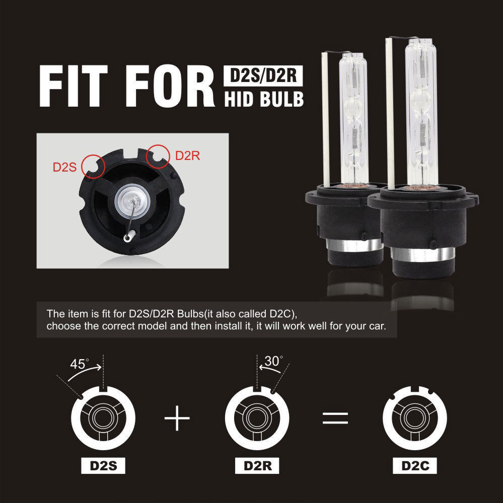 For Acura TL 2004 2005 2006 Front HID Headlight High/Low & LED Fog Light 4×Bulbs