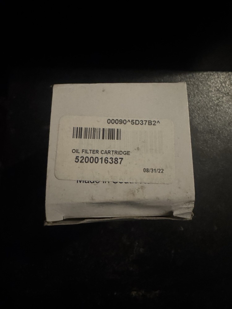 kohler engine oil filter element 5200016387