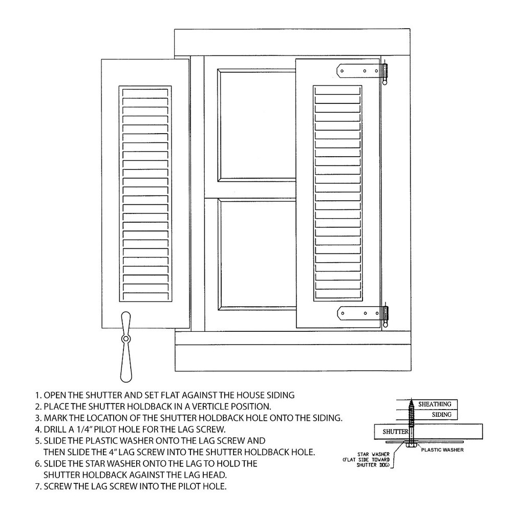 Propeller Shutter Holdback, Pair