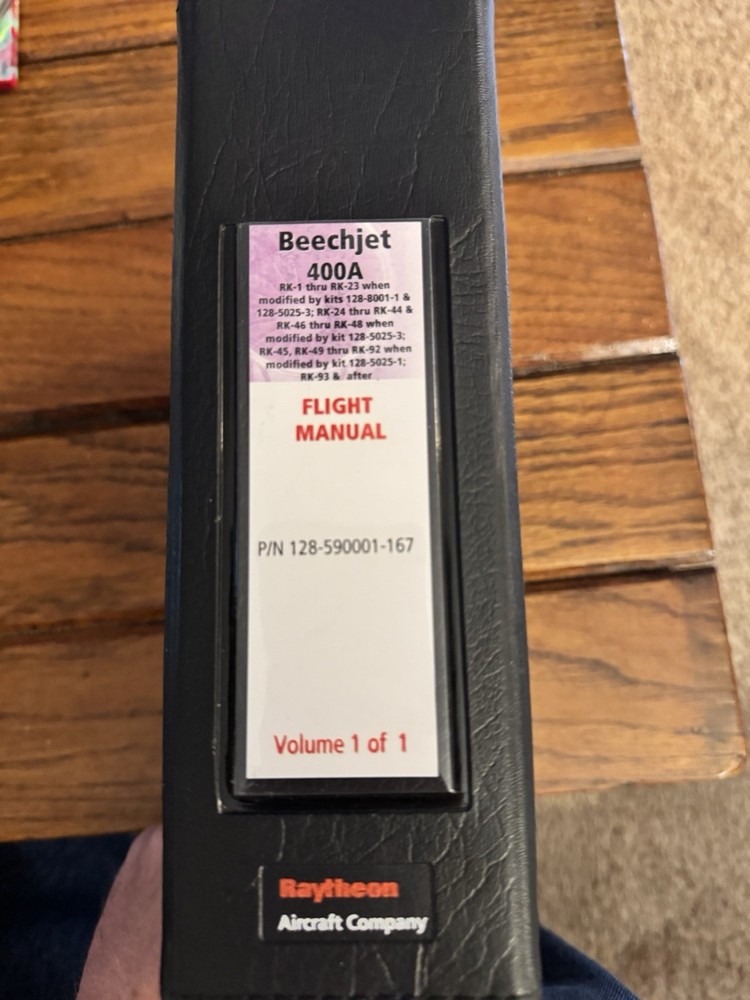 Beechjet 400a Airplane Flight Manual