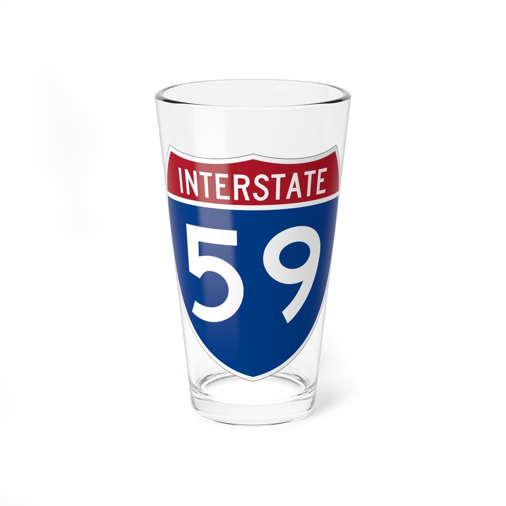 Interstate 59 (U.S. Highways) Pint Glass 16oz