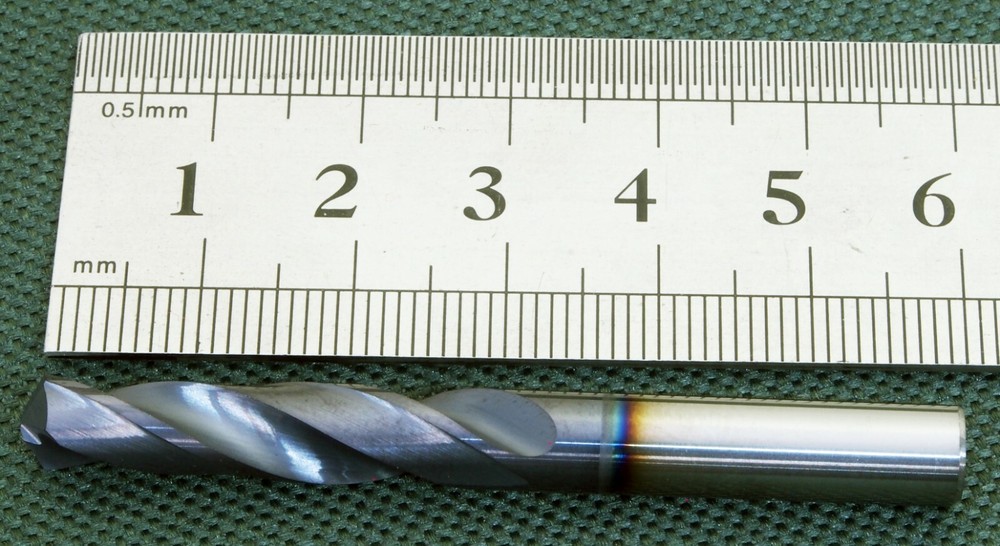 Solid Carbide twist drill, M6.5 for hard metal.