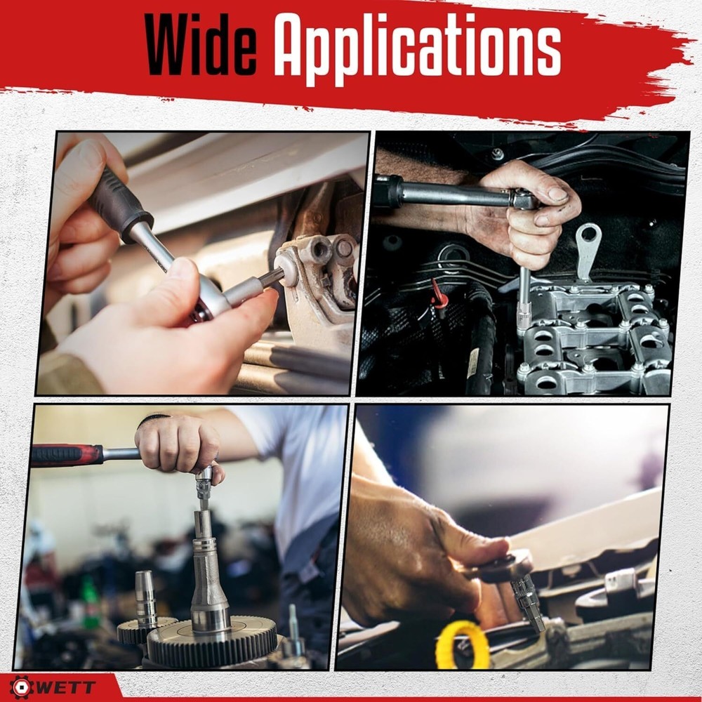 Master Torx Bit Socket and External Torx Socket Set 60-Piece Drive E-Torx Socket