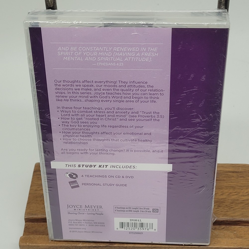 NEW SEALED JOYCE MEYER THE MIND CONNECTION CD & DVD STUDY GUIDE BOX SET
