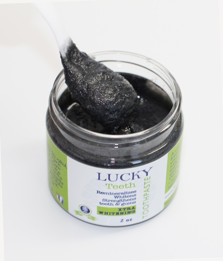 Lucky Teeth Organic Complete PACK, MouthWash + Charcoal Toothpaste.