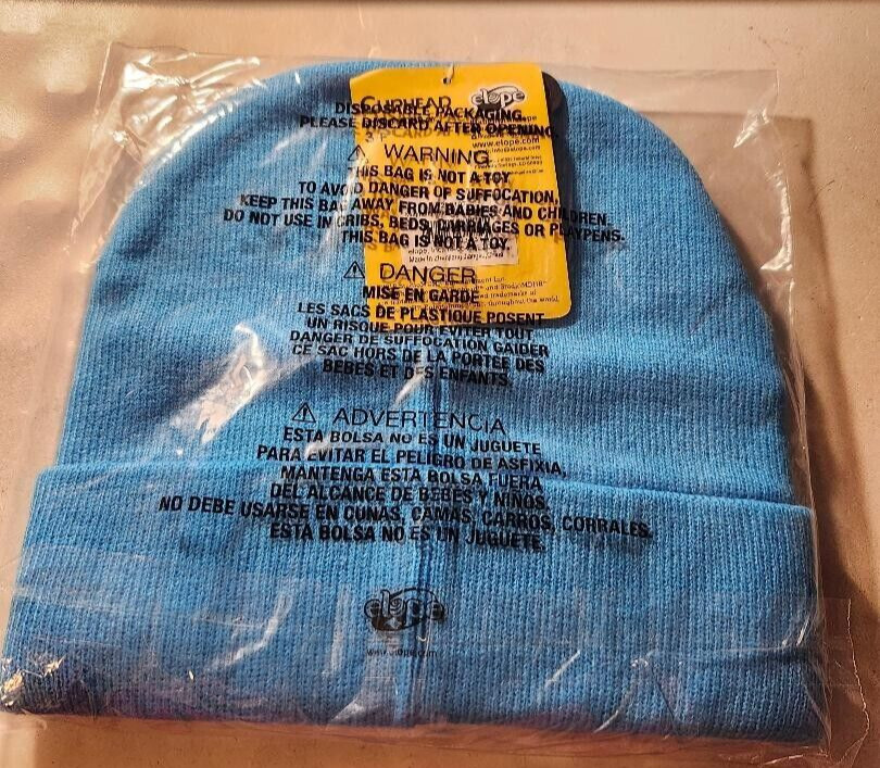 MWT -Cuphead/ Mugman Printed Folded Cuff Knitted Winter Hat/ one size fits most