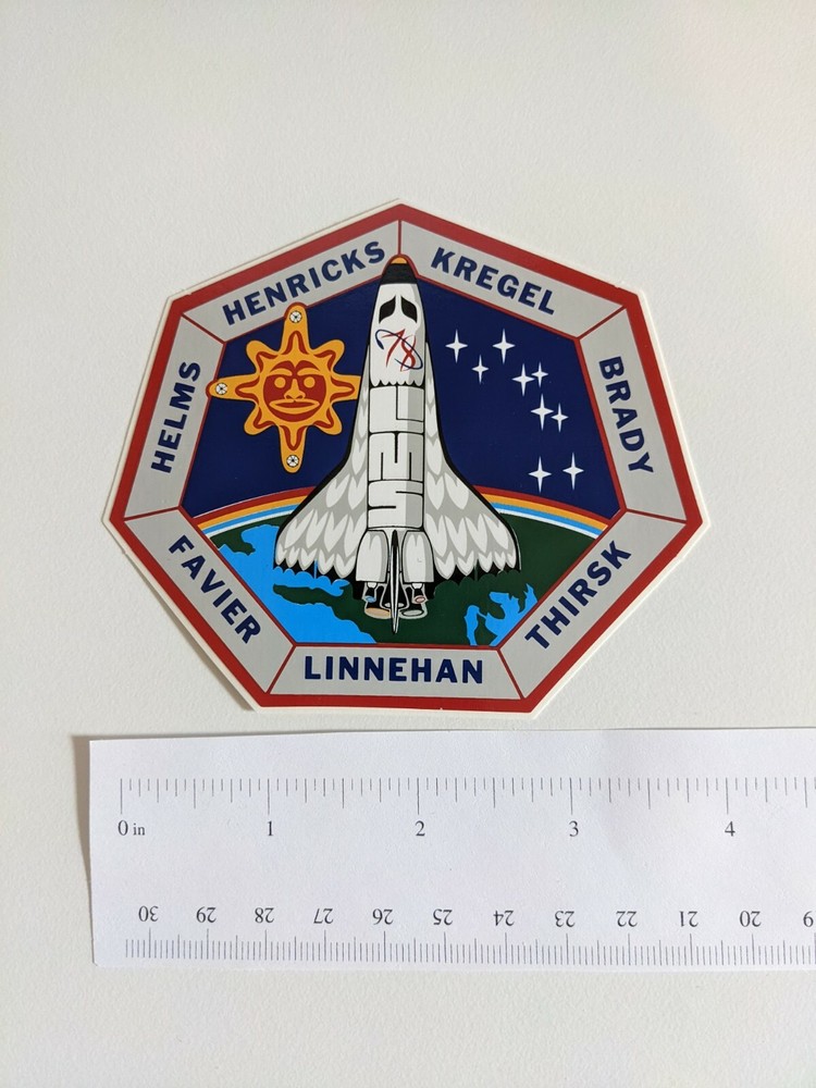 SPACE FLIGHT NASA STICKER DECAL STS-78 SHUTTLE COLUMBIA