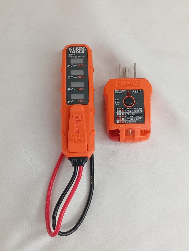 Pre-Owned Klein Tester RT210+ET45 AC/DC Voltage Tester