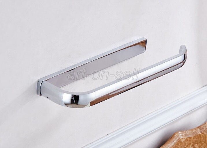 Bathroom Accessory Polished Chrome Brass Wall Mounted Towel Ring Holder Rack