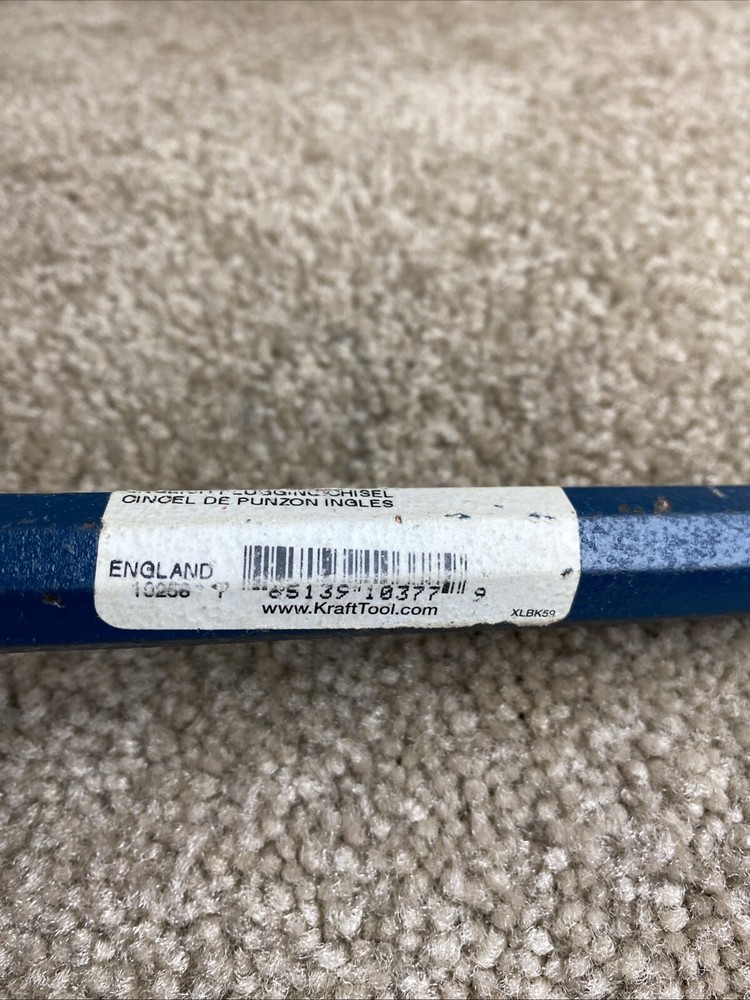 Kraft Tool BL377 English Plugging Chisel