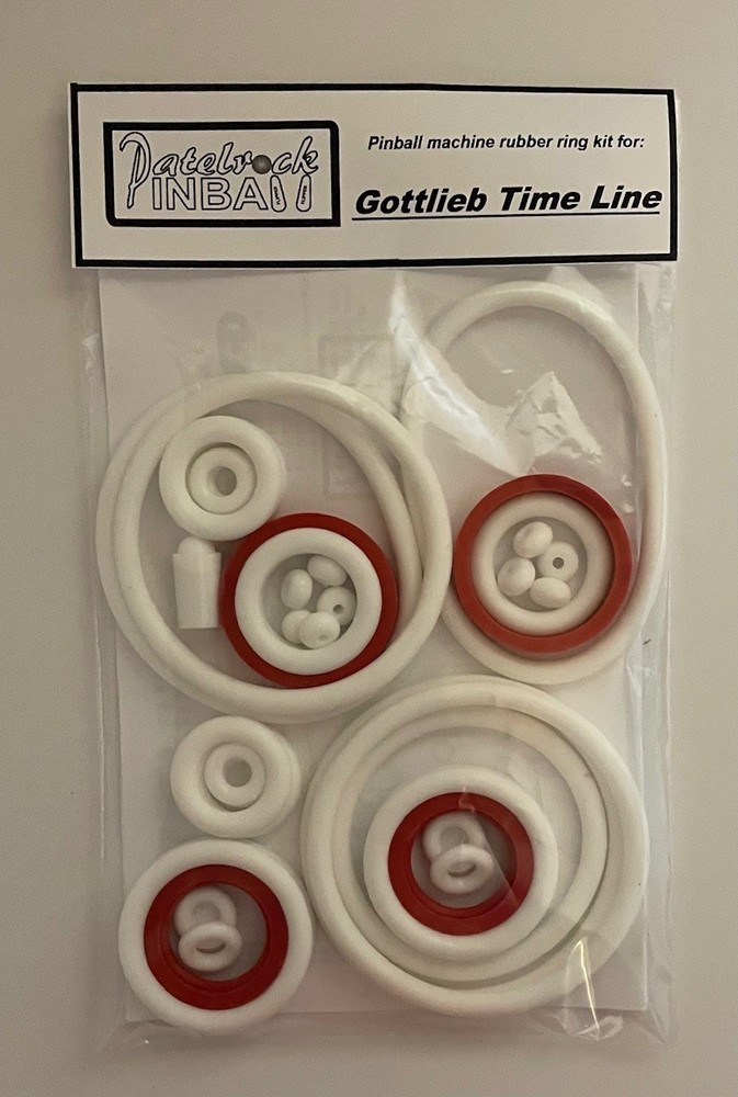 1980 Gottlieb Time Line Pinball Machine Rubber Ring Kit
