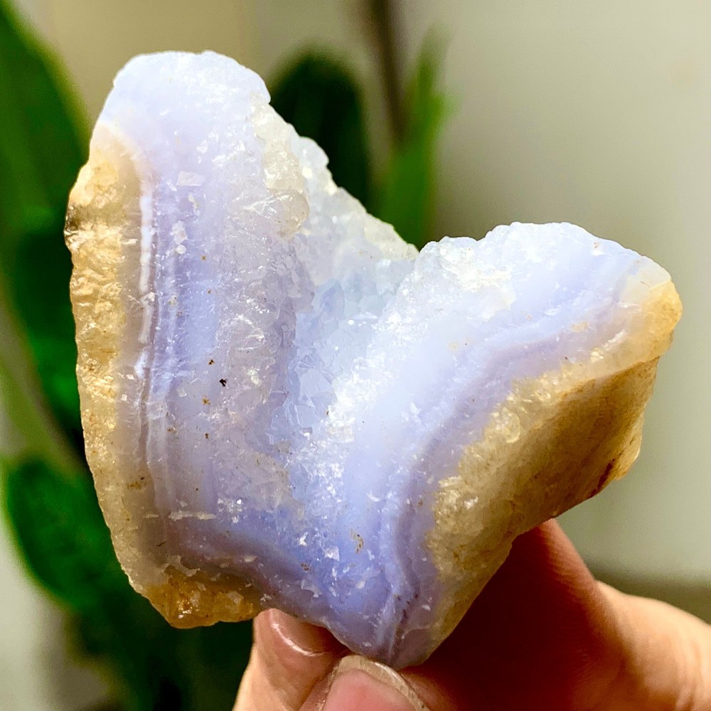 56GNatural Blue striped agate Crystal Chunks piece form Mineral Specimens