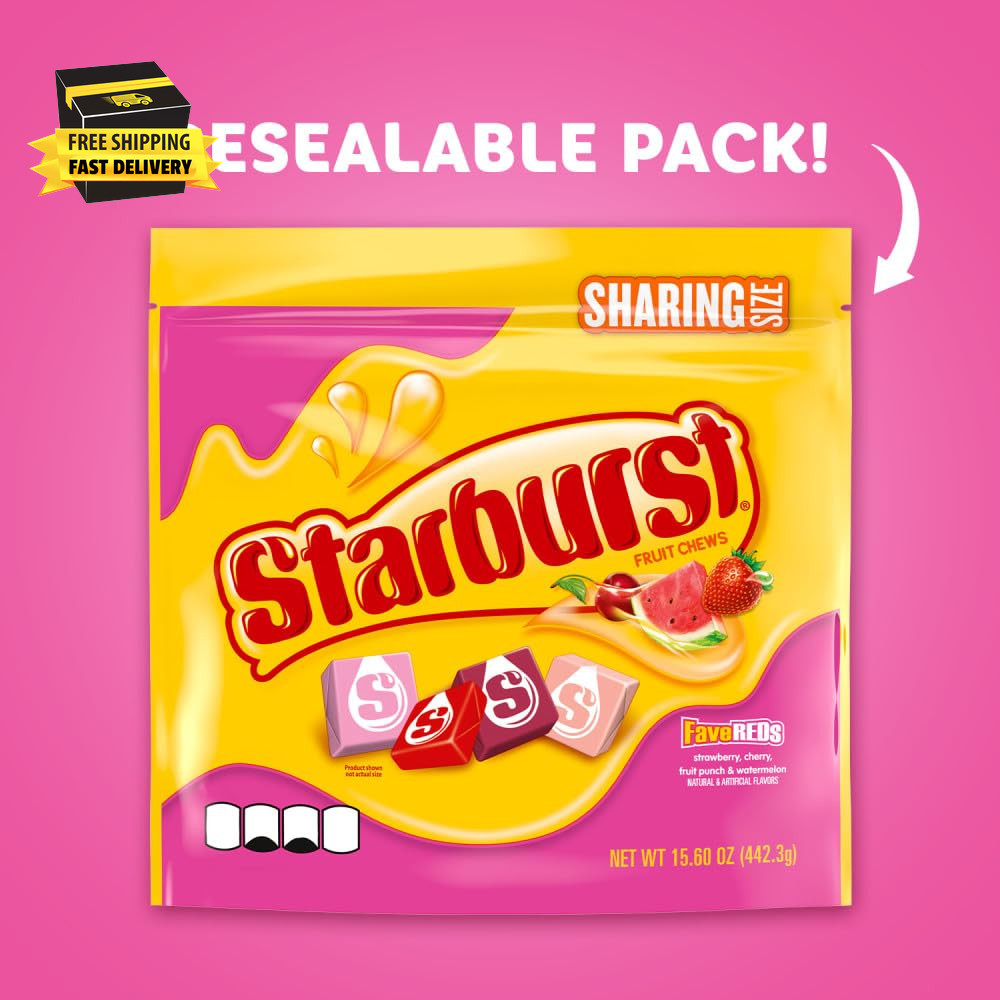 Favereds Fruit Chews Candy, Chewy Candy, 15.6 Oz Sharing Size Bag ⭐️⭐️⭐️⭐️⭐️