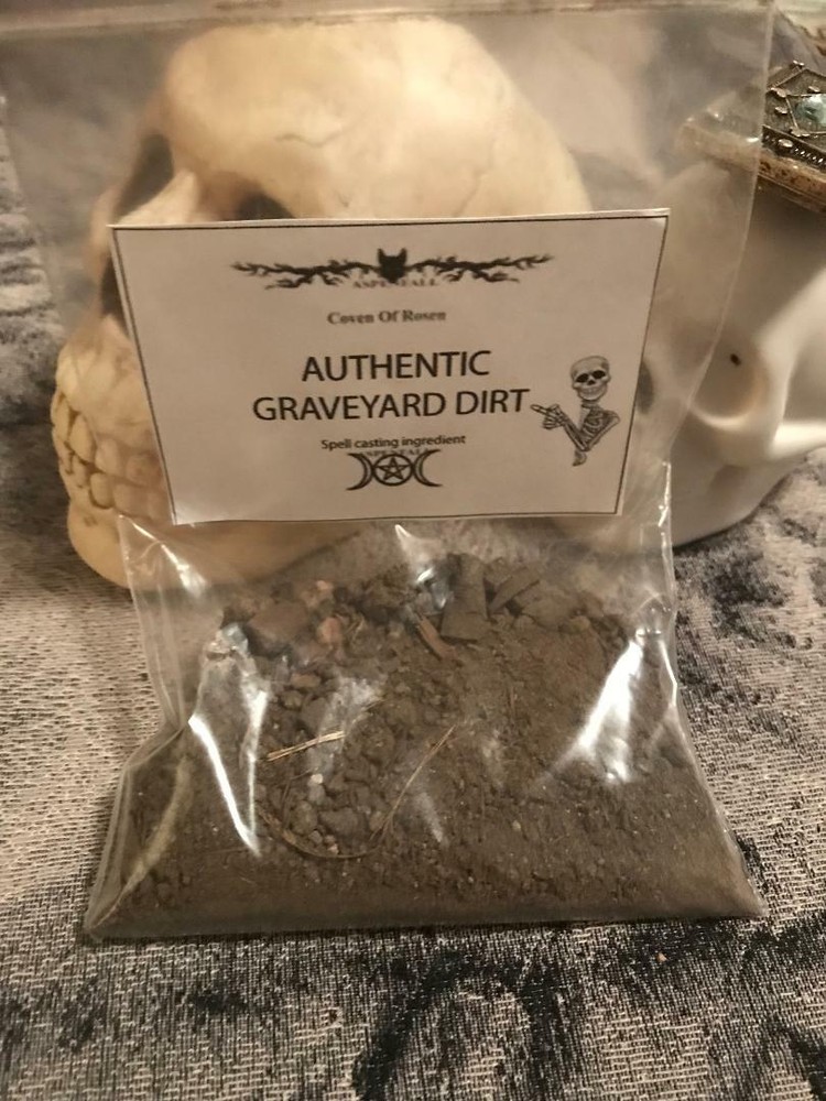 FRESH Authentic Old Cemetary Graveyard Dirt~Witchcraft Voodoo, Casting 3oz