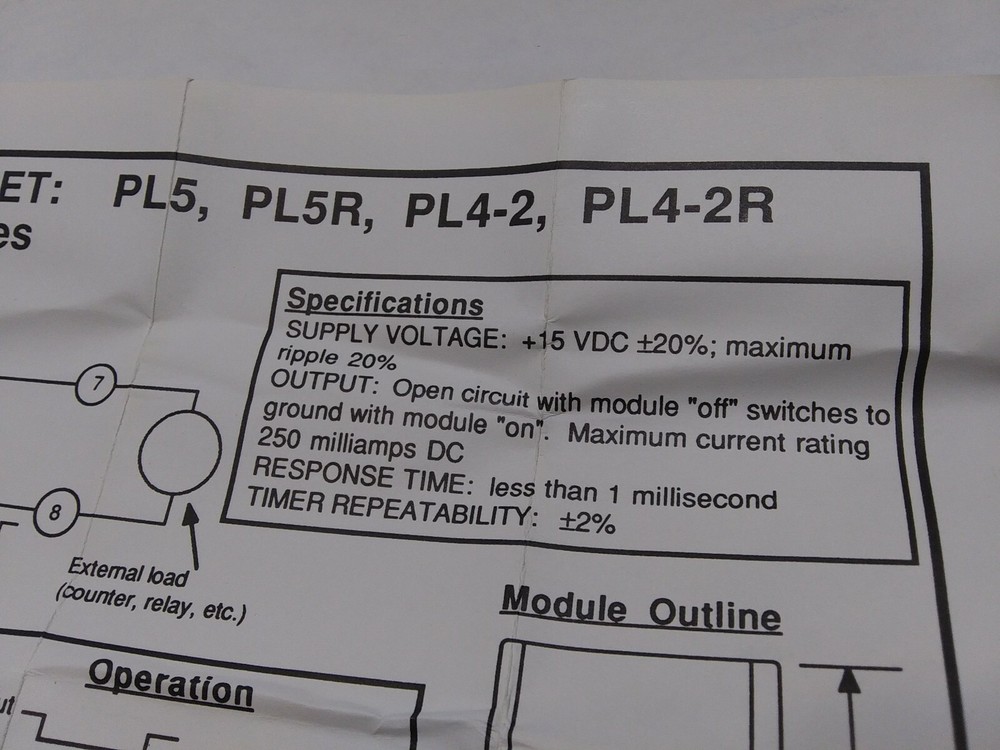 Banner PL4-2 16404 Time Delay Relay