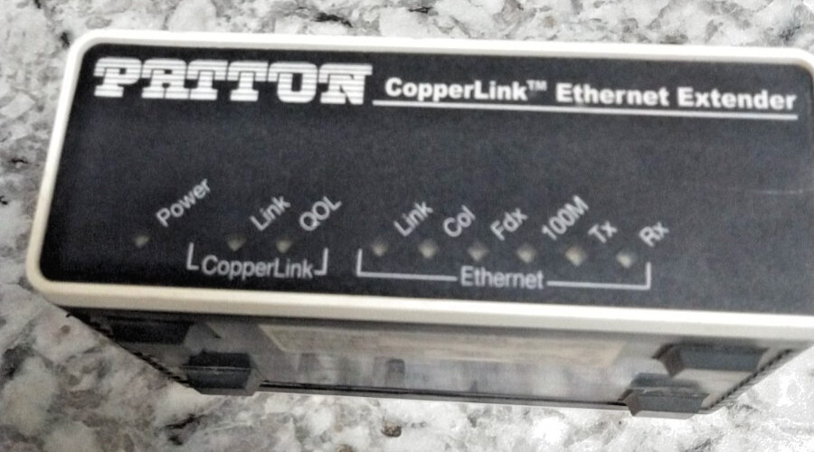 Patton CopperLink Black Box Model 2158/R  Industrial Ethernet Extender