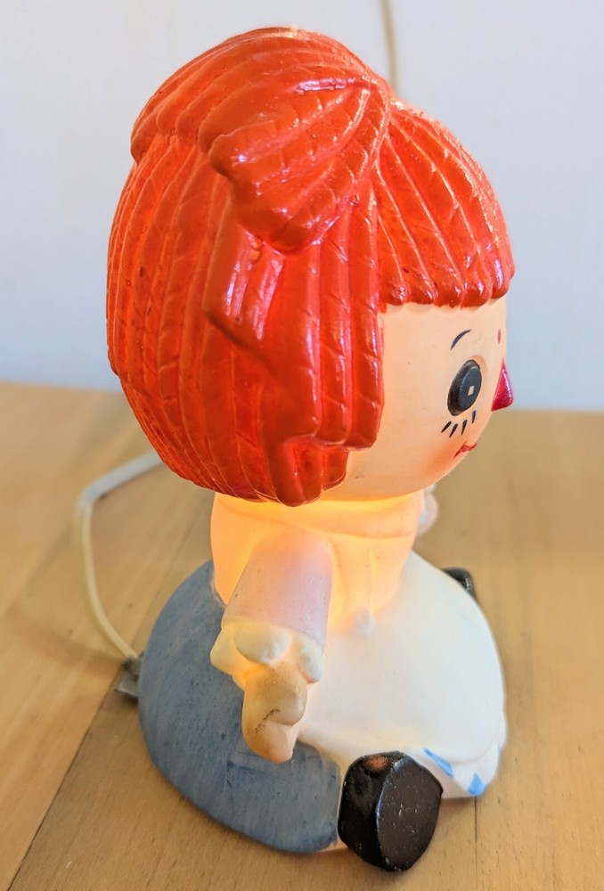Vintage Lefton Raggety Ann Night Light Excellent Condition Original Light Bulb