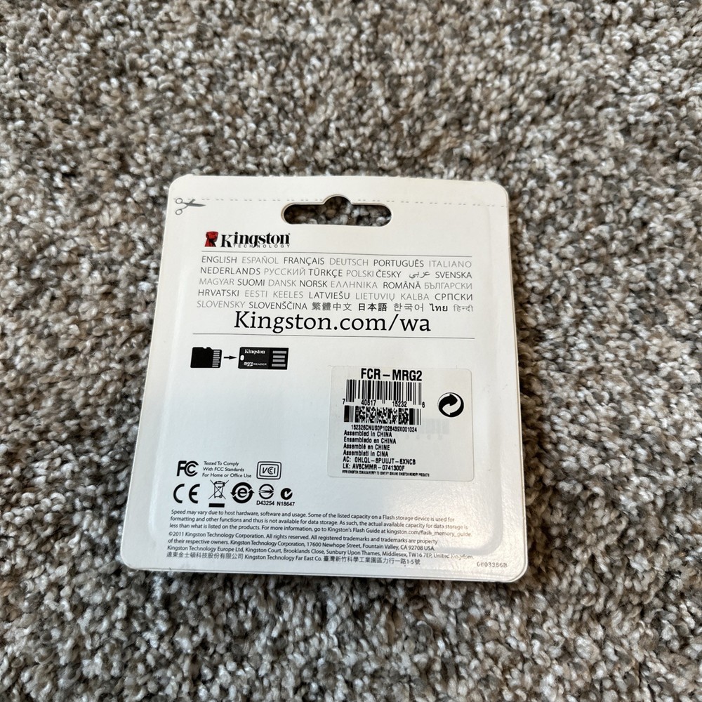 Kingston Memory Card Reader USB, Micro SD, Micro SD HC New