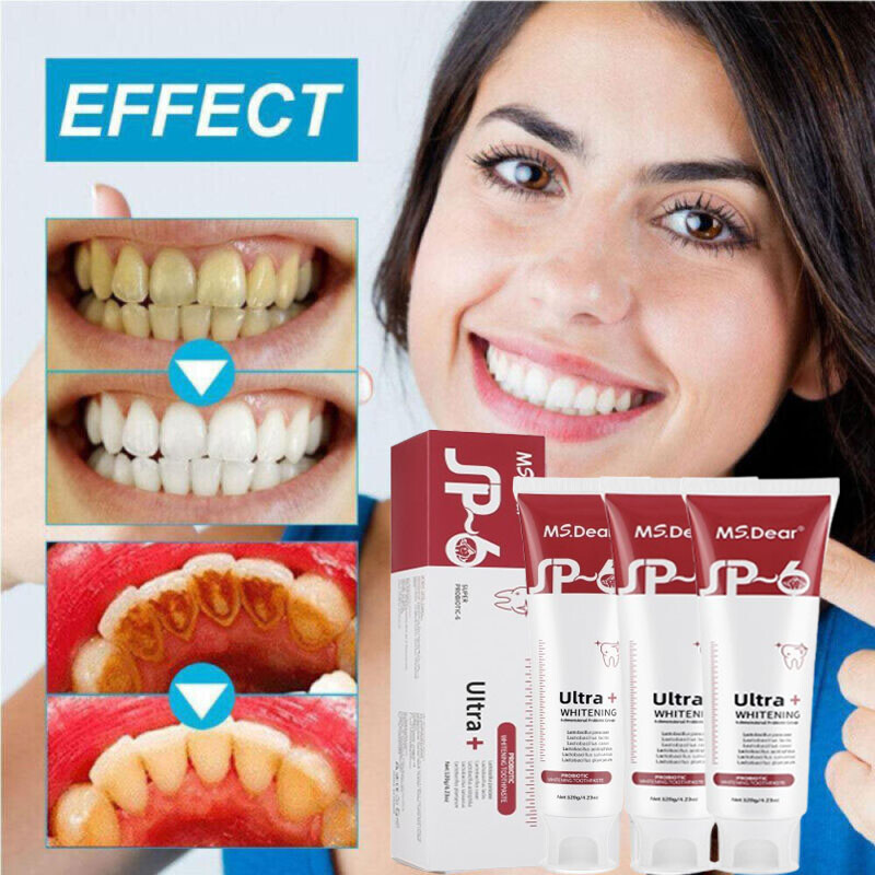 3Pack Whitening Teeth Probiotics Breath Remove Toothpaste SP-6 Refreshing Teeth