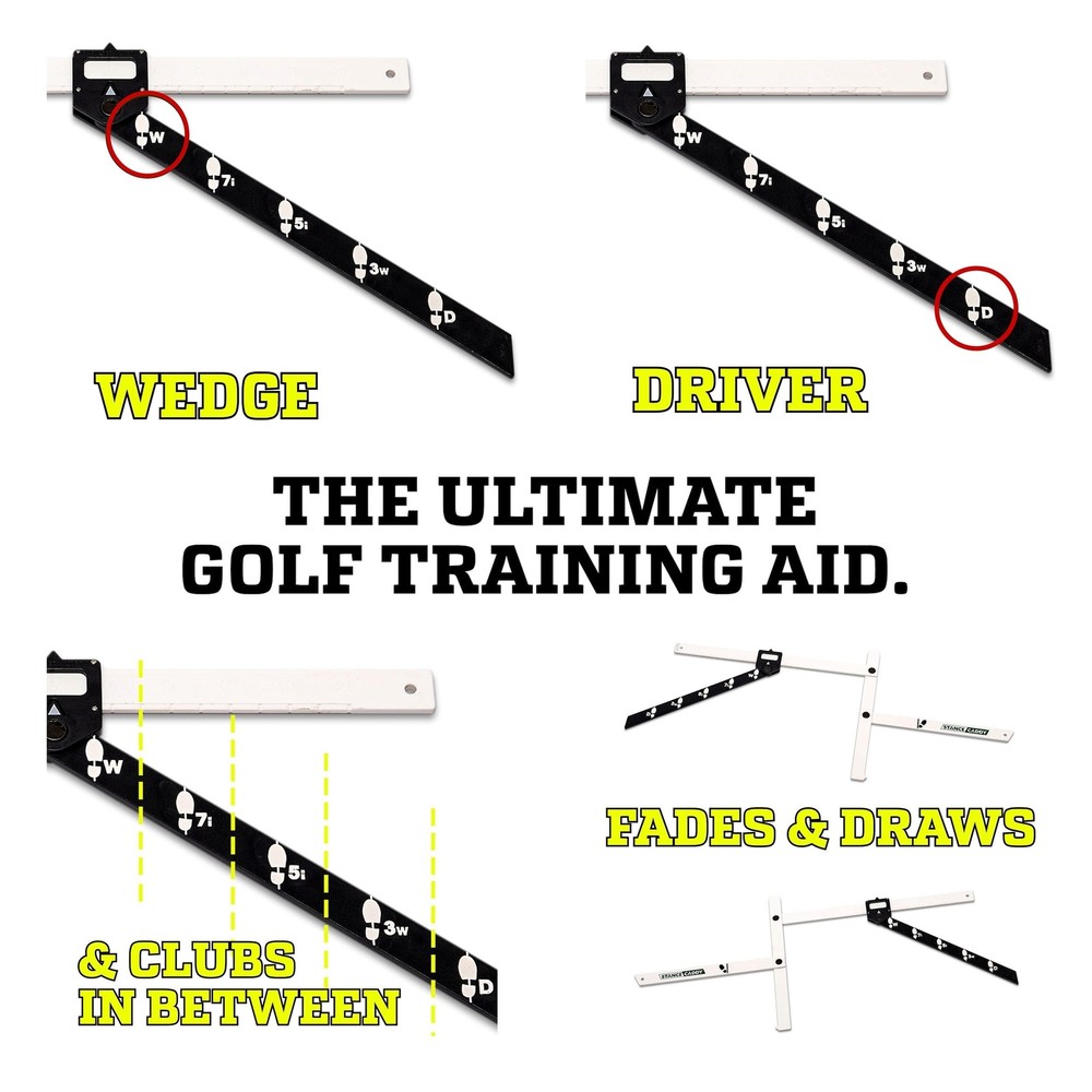 Golf Stance and Alignment Training Aid – Setup Left & Right Handed - Prope