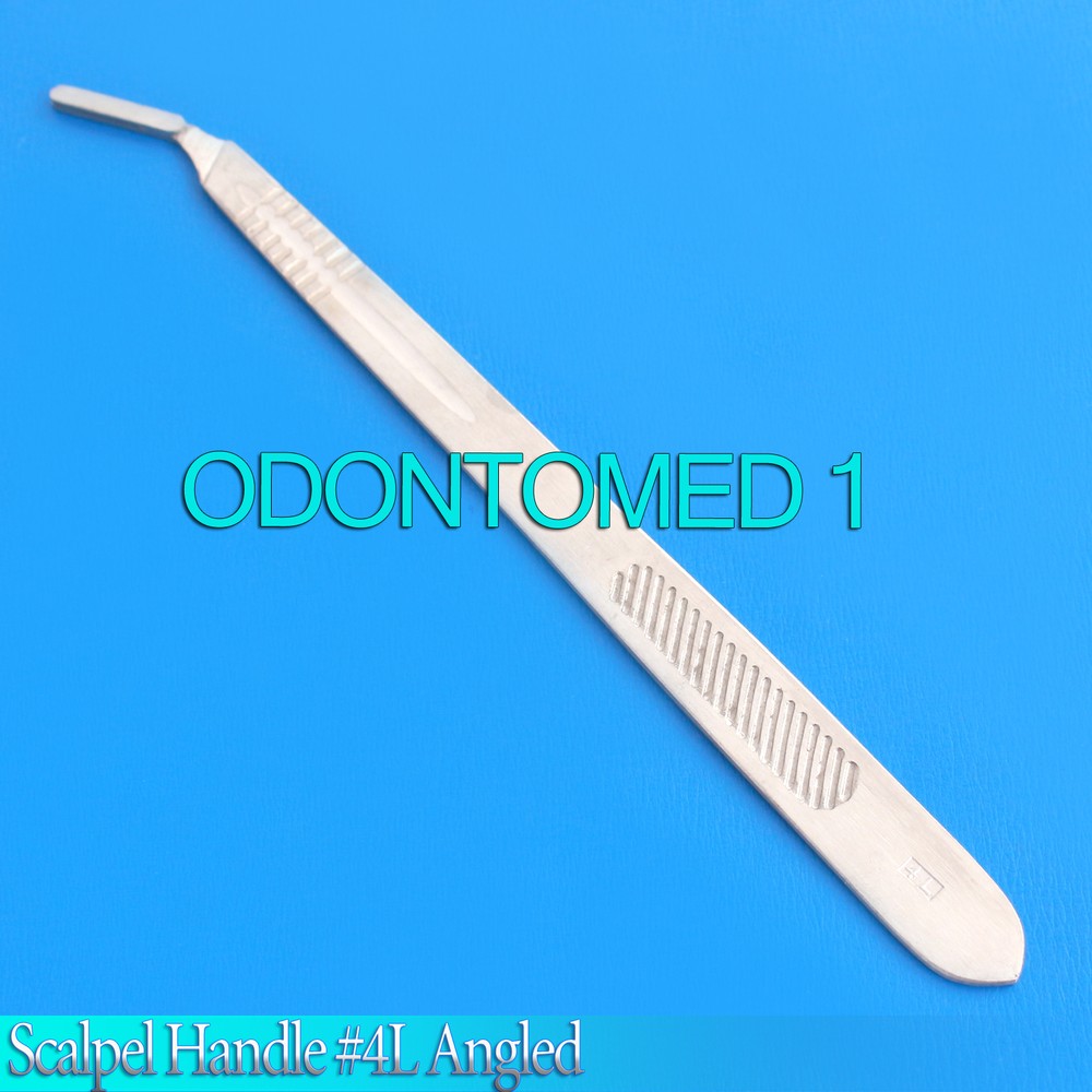 Scalpel Handle #4L Angled Surgical Instrument