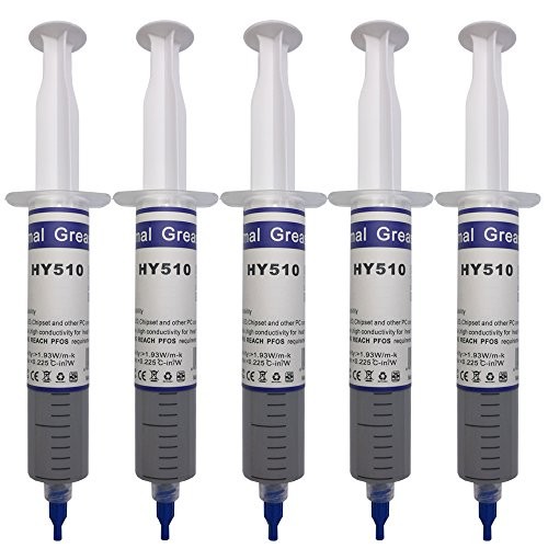 Bay Direct 5-Pack Reusable Thermal Paste (7 Oz/200g), Large Syringe Th