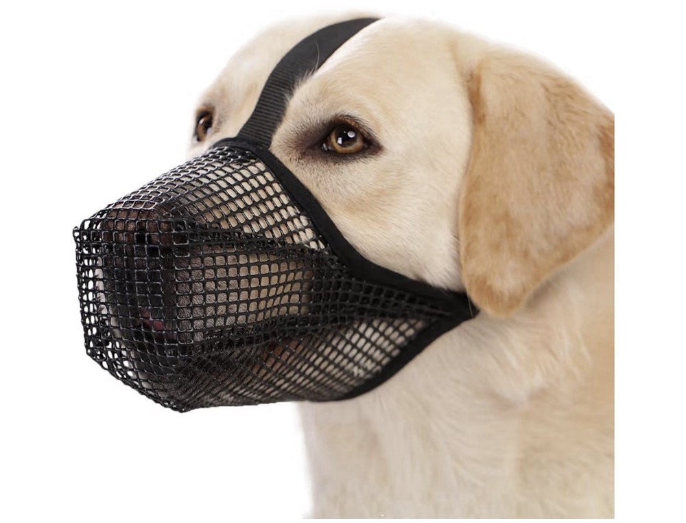 Crazy Felix Dog Muzzle, Soft Mesh Muzzle Large