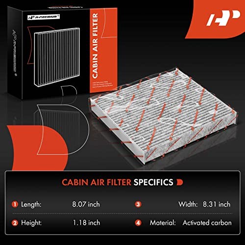 Engine Air Filter & Cabin Air Filter (w/Activated Carbon) - Compatible with