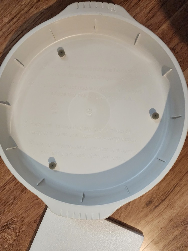 NuWave Pro Infrared Oven Replacement Parts Base, Drip Pan, and Rack (White)