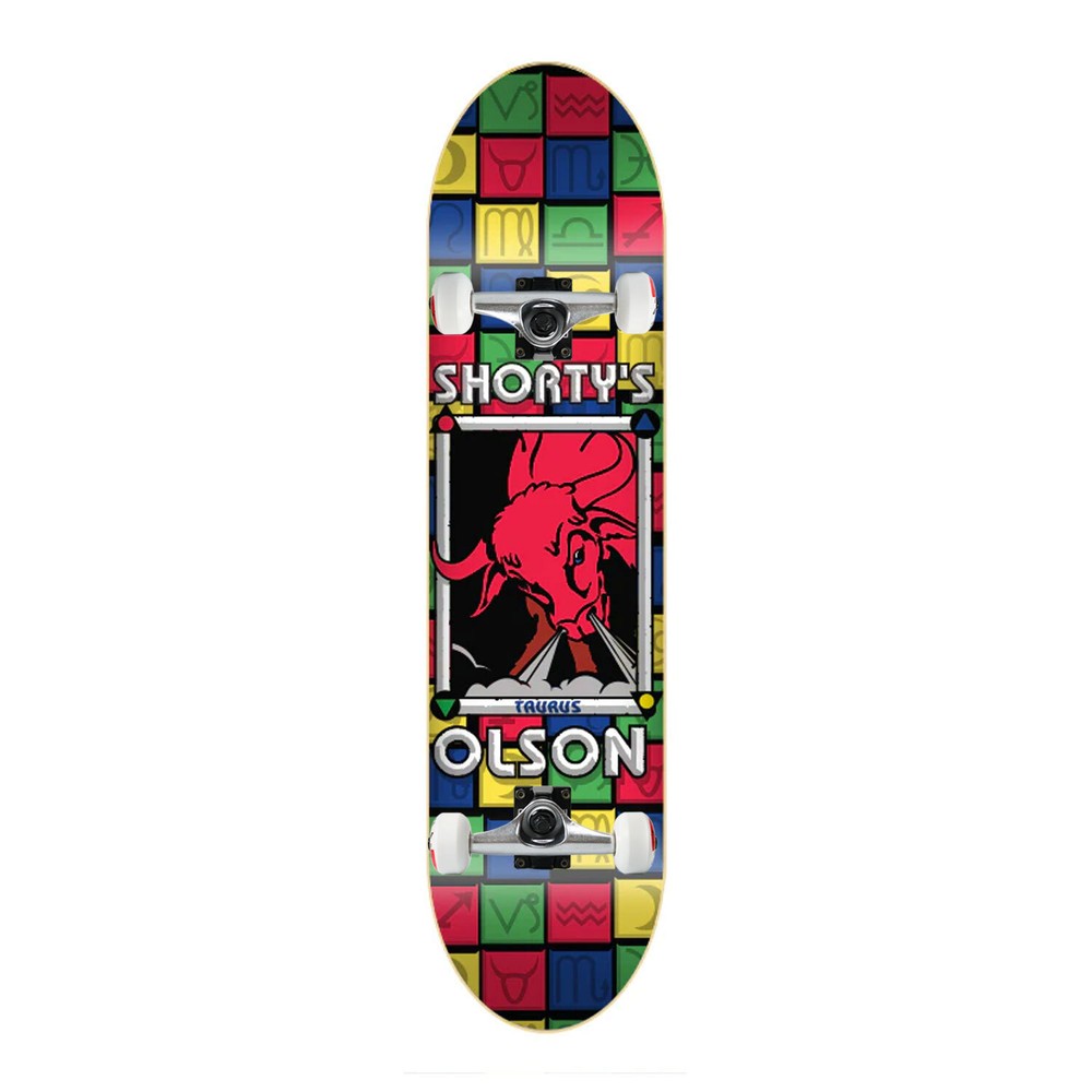 Shorty's Skateboard Assembly Olson Taurus Red 8.25" Complete