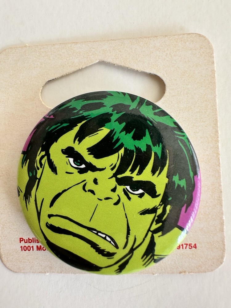 The Incredible Hulk Vintage Button 1.5”