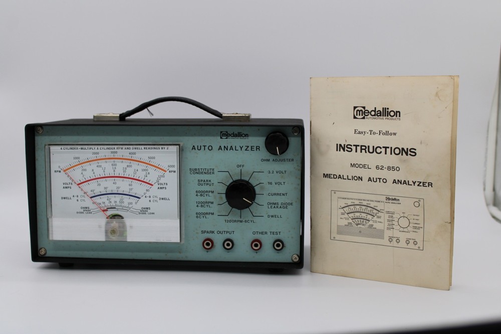 Vintage MEDALLION Auto Analyzer w/ Original Box and Instructions - Model 62-850