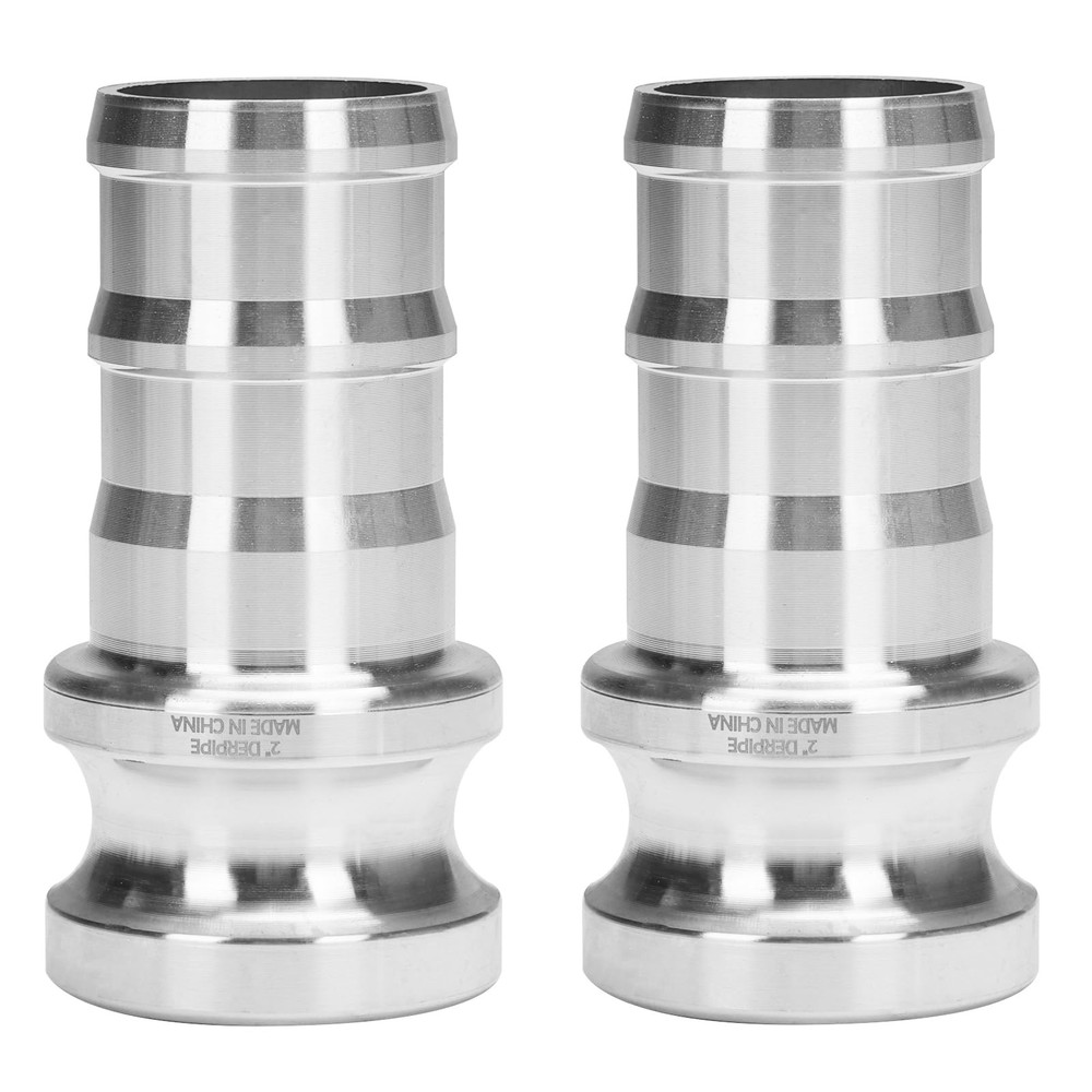 Aluminum PartE Camlock Fitting - 2" Male Cam lock x 2" Hose Shank Type E Cam ...