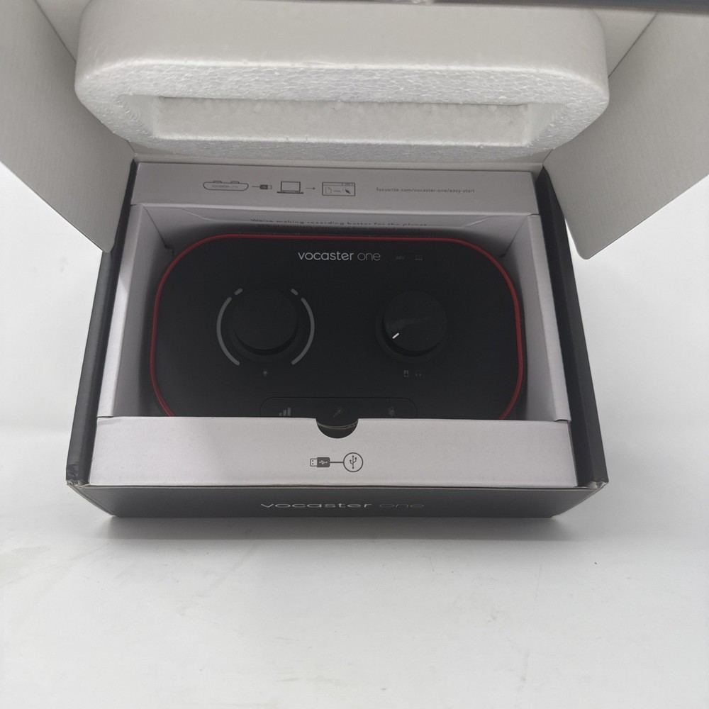 Focusrite Vocaster One USB-C Podcasting Audio Interface No USB