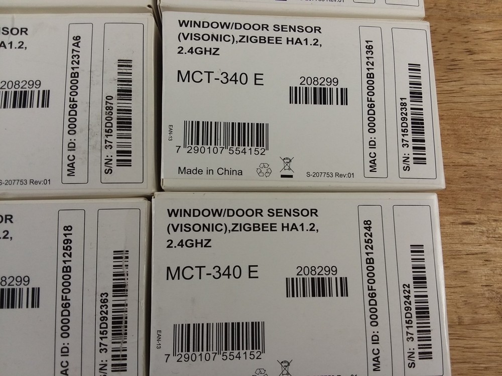 SAGE BY HUGHES ZIGBEE Window/Door Sensor MCT-340 E