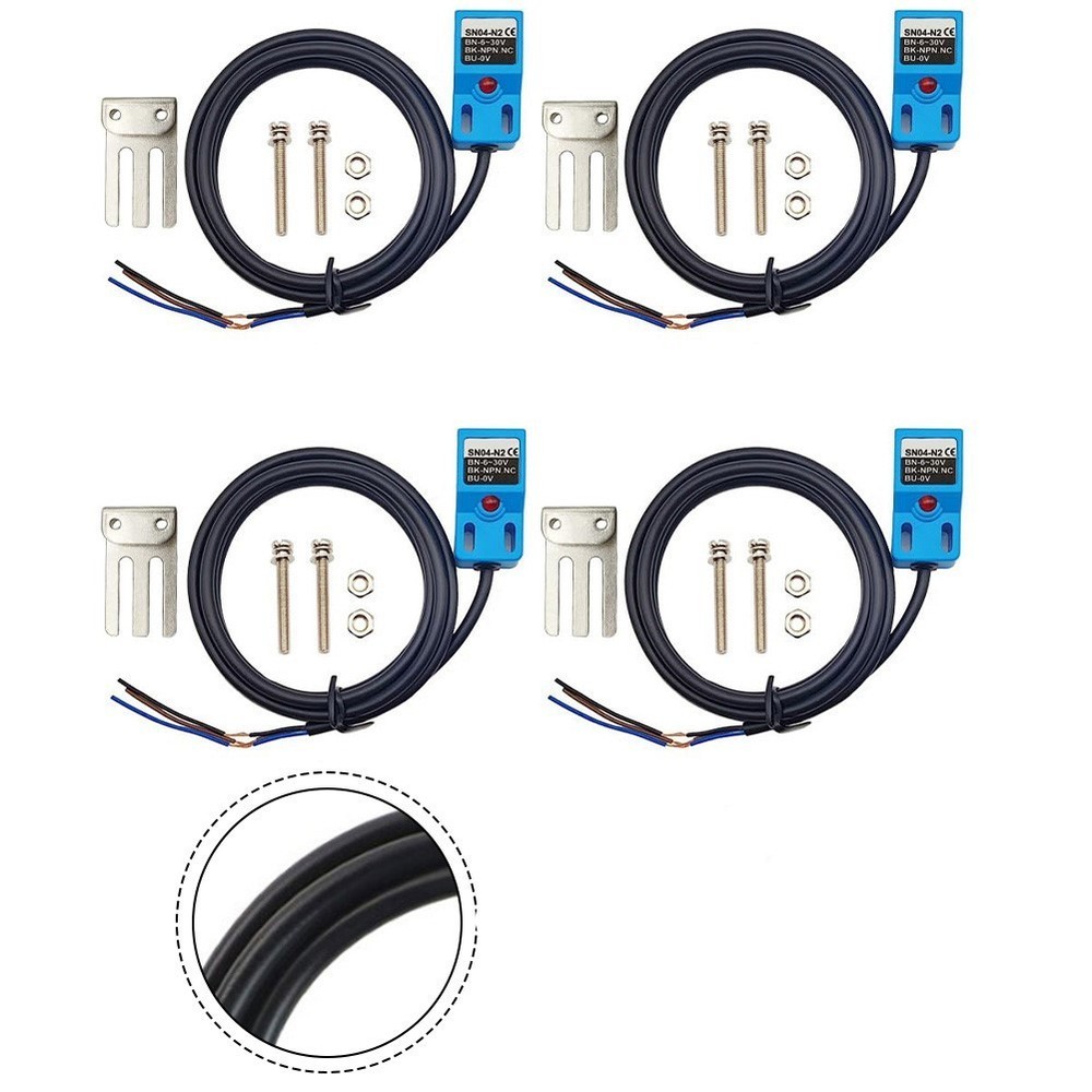 For machine Tool Compatible SN04N2 NPN Inductive Proximity Sensor Set of 4