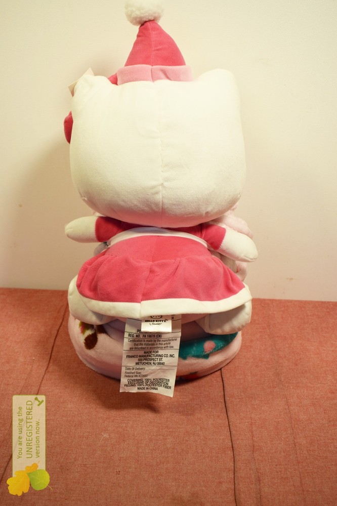 Hello Kitty Pillow Plush and Throw Blanket