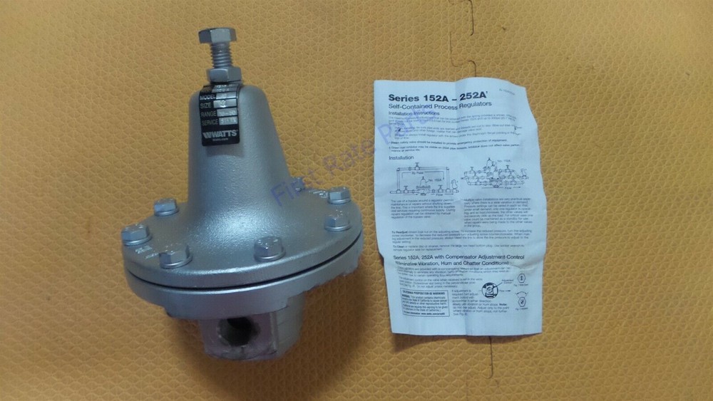 Watts 0830910 Pressure Regulator Valve 1/2 152A 10-50 Steam Reducing PSI 1/2in
