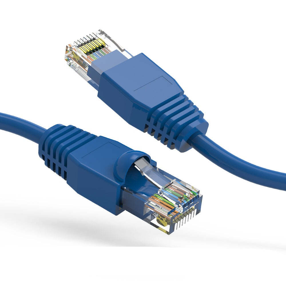 4Ft CAT6A UTP Ethernet Network Booted Cable Blue