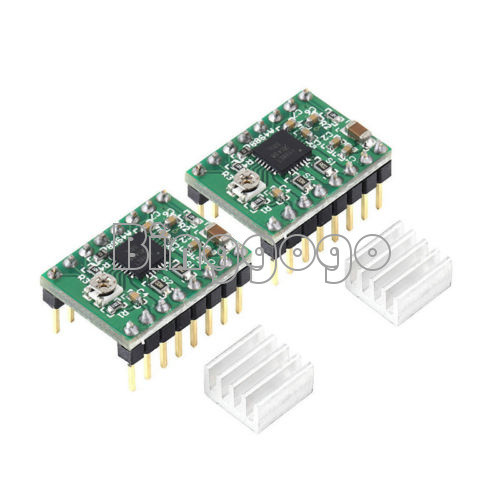 A4988 3D Printer Stepper Motor Driver Module Reprap Stepper Driver + Heatsink